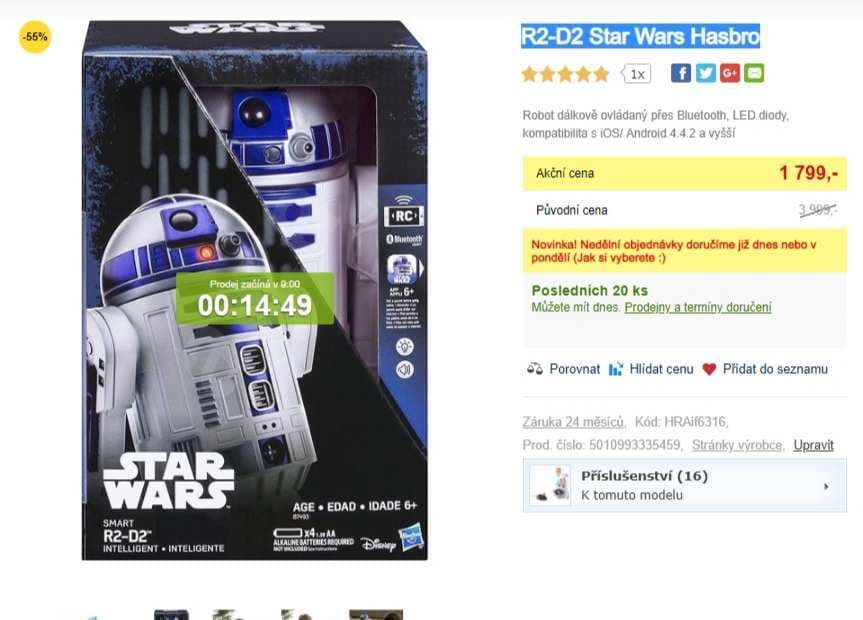 Robot R2-D2 Star Wars Hasbro