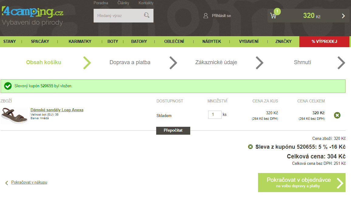 Dámské sandály Loap Anexa