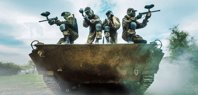 3 hodiny paintballu v Army Parku