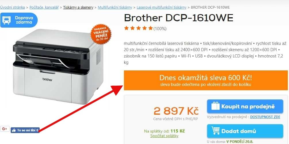 Multifunkce, laser, ČB, Wifi, Brother