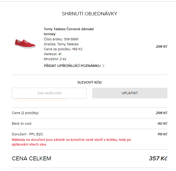 Sleva 20% na 2 páry obuvi