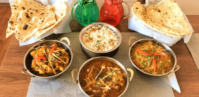 Vegetariánské indické menu pro 1 osobu