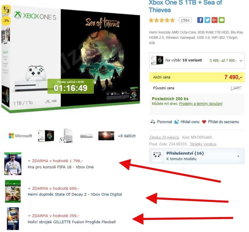 Xbox One S 1TB + hra Sea of Thieves