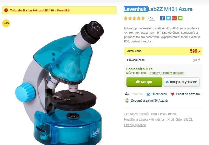 Mikroskop Levenhuk LabZZ, 640x