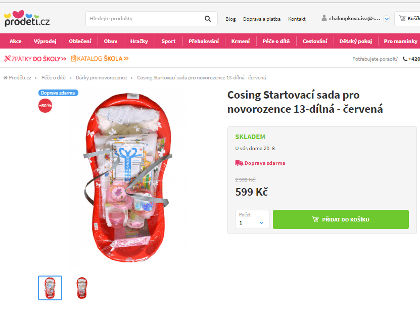 Cosing Startovací sada pro novorozence 13-dílná