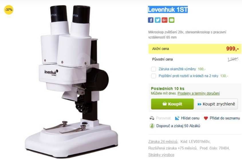 Stereomikroskop Levenhuk 1ST