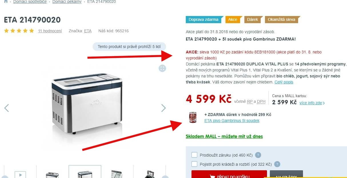 Špičková domácí pekárna ETA Duplica Vital Plus