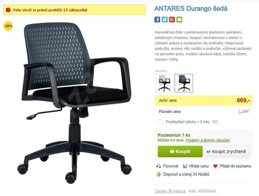 Studentské kancelářské křeslo Antares Durango