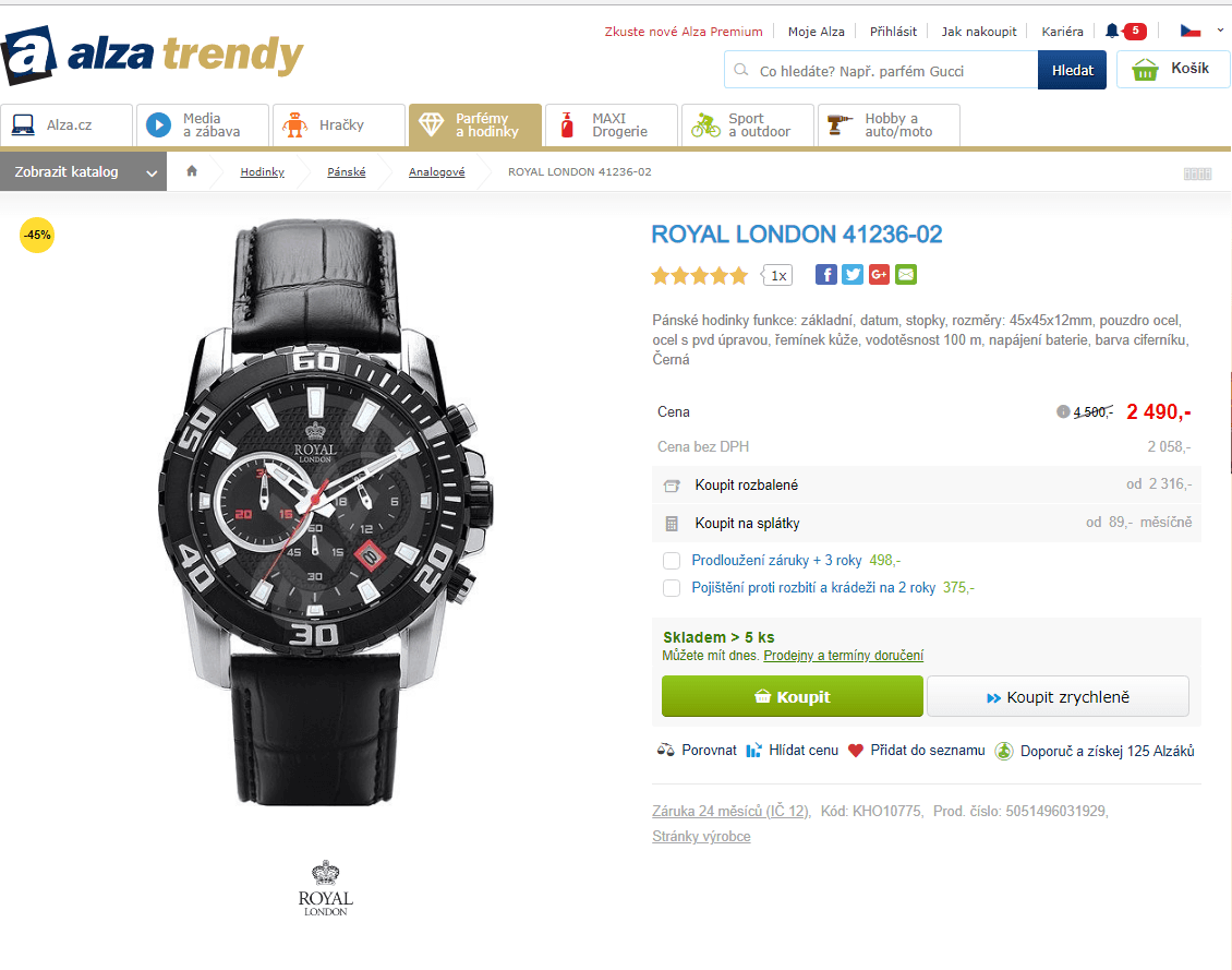 Pánské hodinky Royal London 41236-02