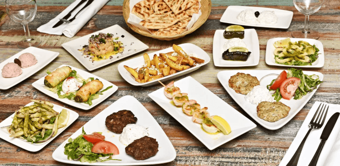 Degustace řeckých předkrmů „mezze“ pro 2