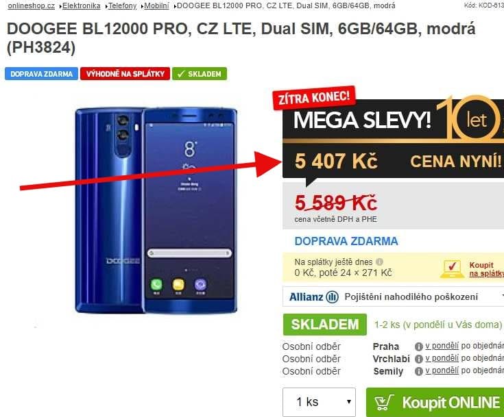 Doogee, 8x 2,5GHz, 6GB RAM, 6", LTE