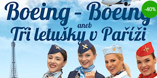 Lístek na komedii Boeing - Boeing 
