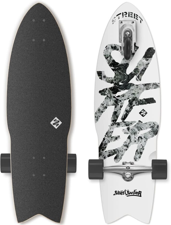 Longboard Street Surfing Shark Attack
