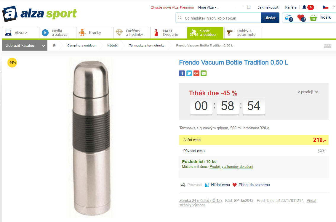 Termoska Frendo Vacuum, 500 ml