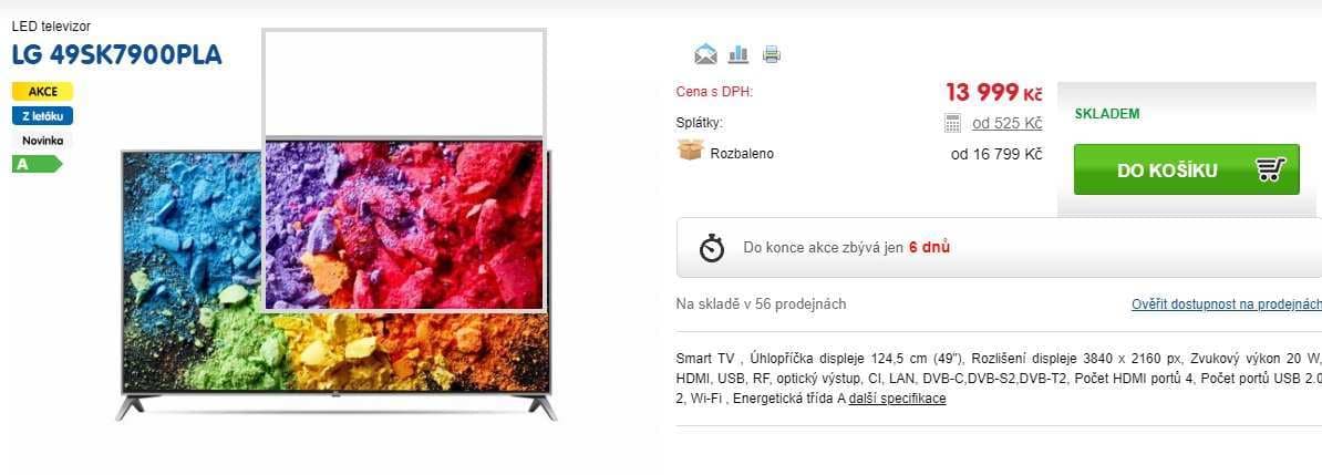 Ultra HD TV, HDR, Smart, 123 cm, LG