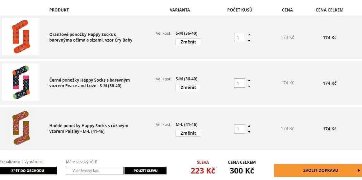 3x Happy Socks za 300 