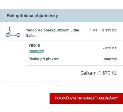 Koloběžka Yedoo Wzoom Little Sailor