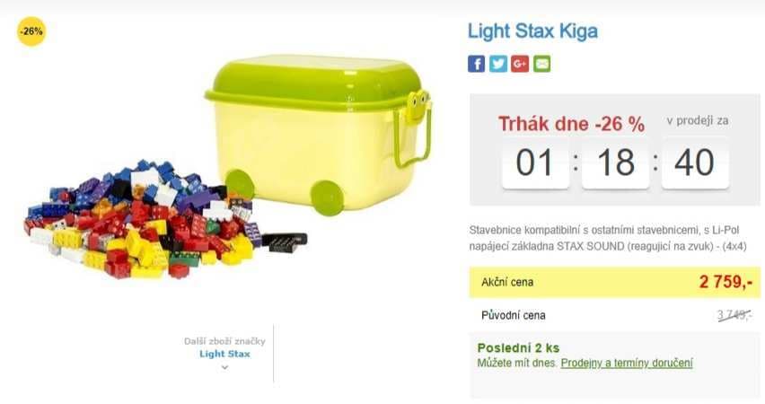 Velká stavebnice Light Stax Kiga