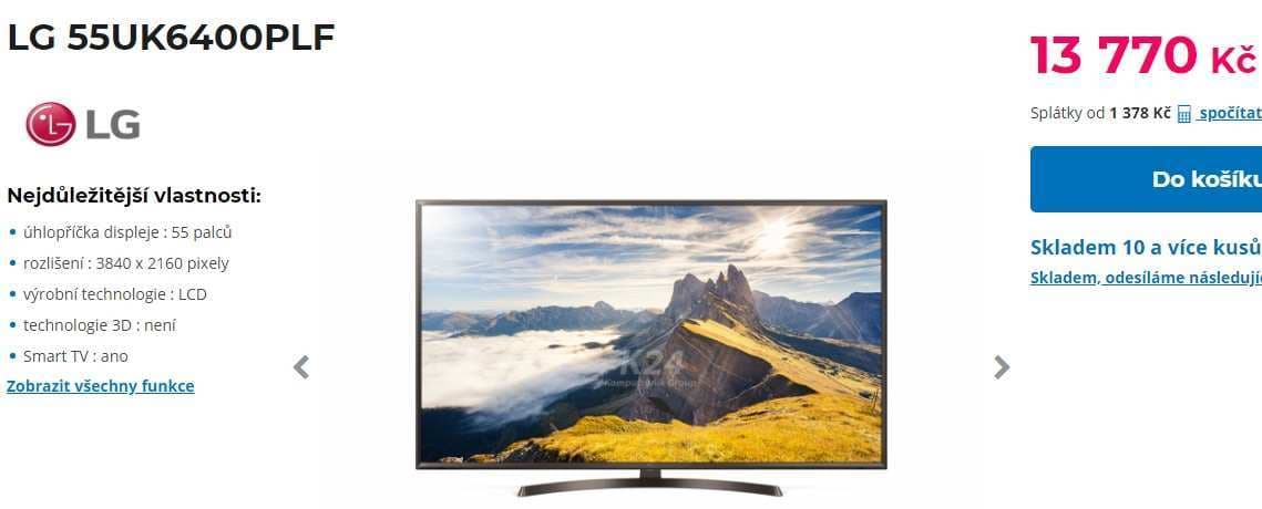 Ultra HD TV, Smart, HDR, 140 cm, LG
