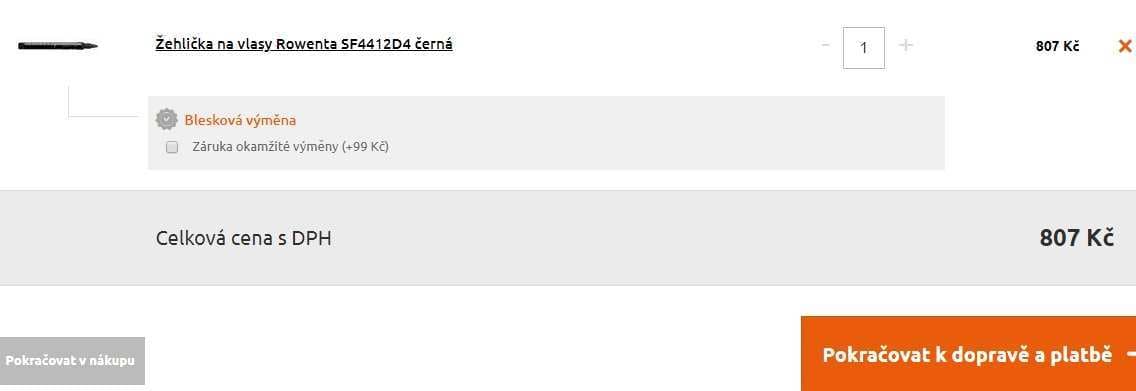 Žehlička na vlasy Rowenta SF