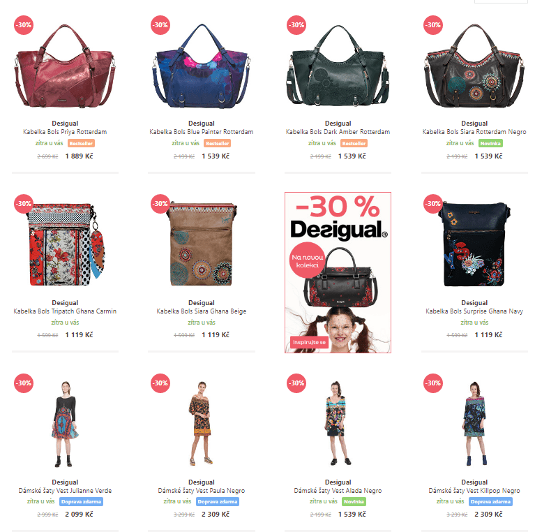Vivantis - sleva -30% na Desigual