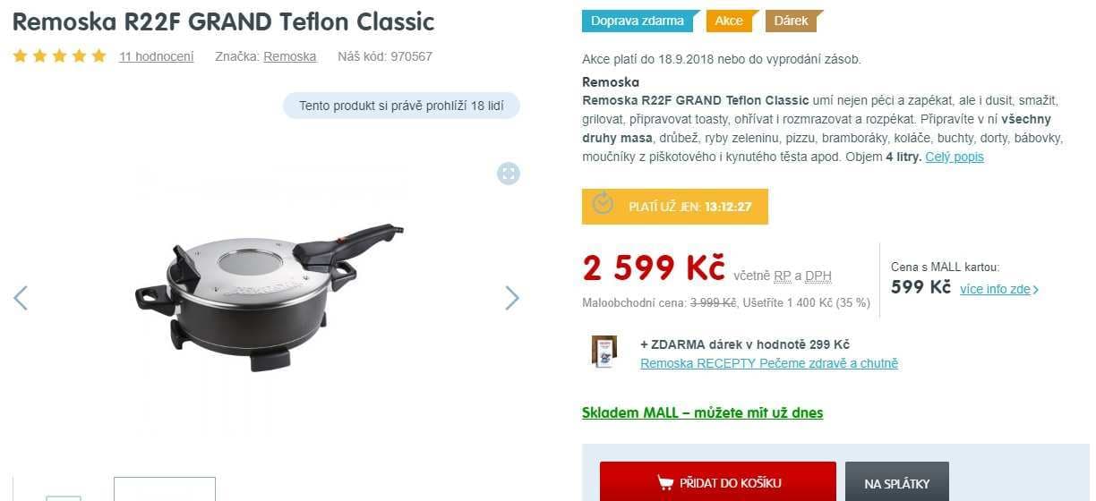Remoska R 22F Grand - 4 litry (Teflon Classic)