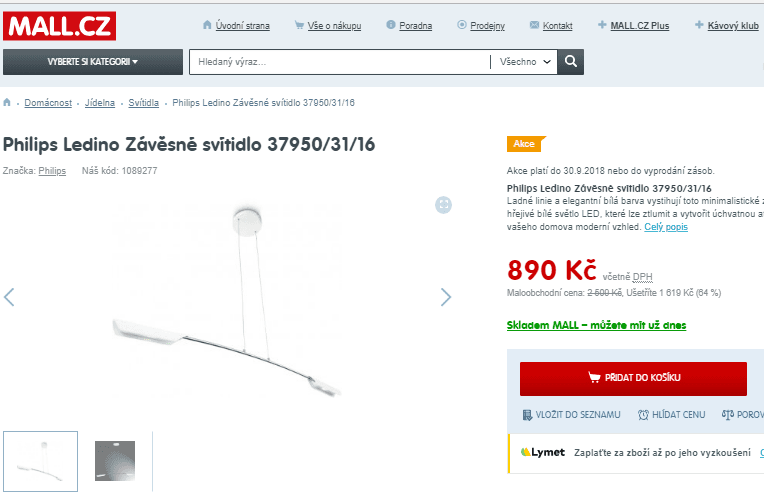 Závěsné svítidlo Ledino 37950/31/16