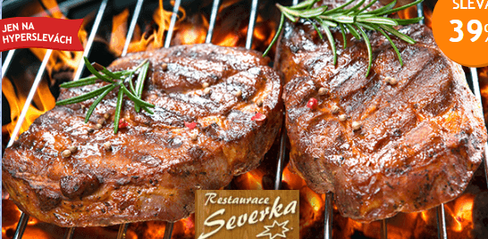 2× 200g vepřový steak + dresink + pečivo