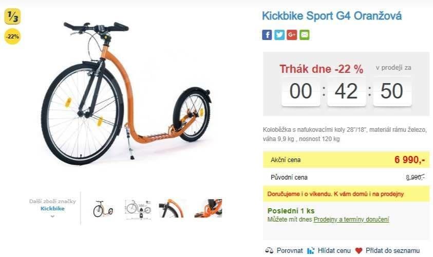 Koloběžka Kickbike Sport G4
