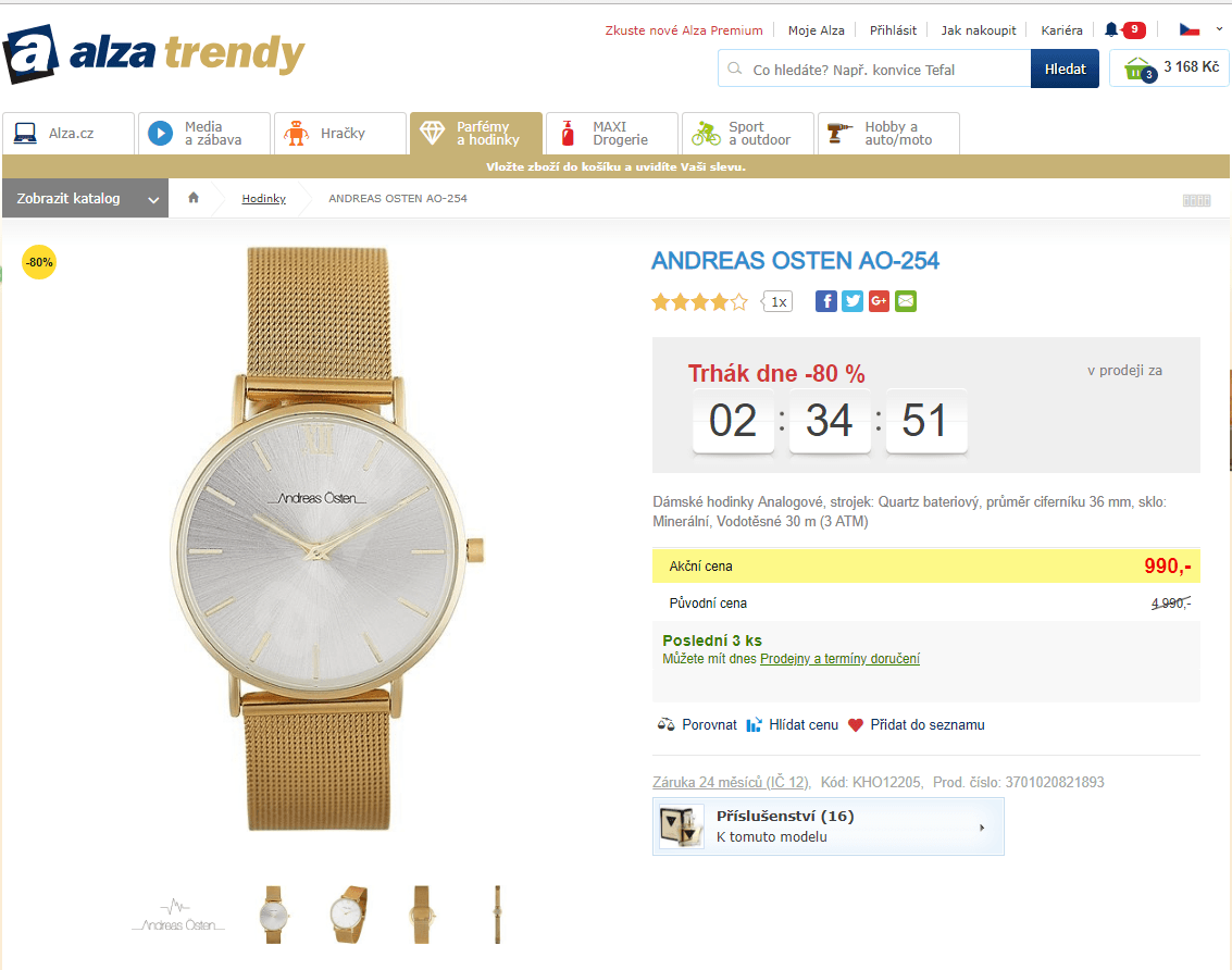 Dámské hodinky Andreas Osten AO-254