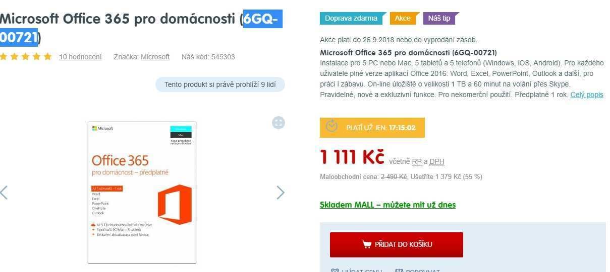 Microsoft Office 365. pro 5 uživatelů