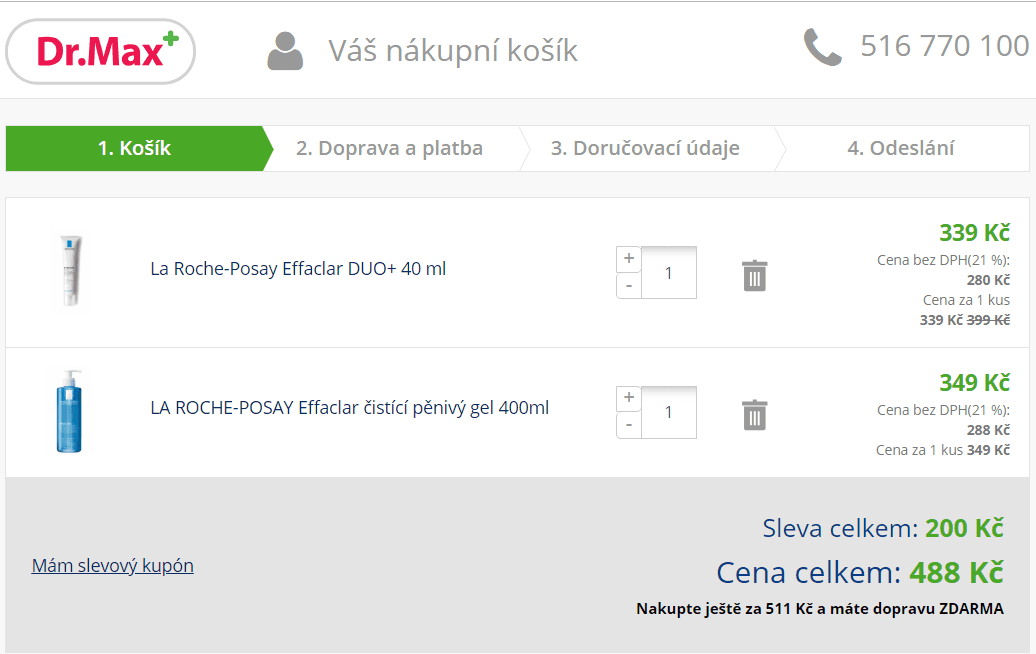 Sleva 200 Kč na nákup La Roche Effaclar
