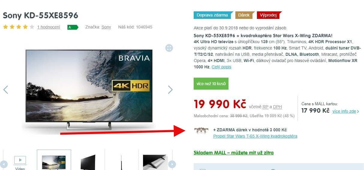 Ultra HD TV, HDR, Smart, 139cm, SONY