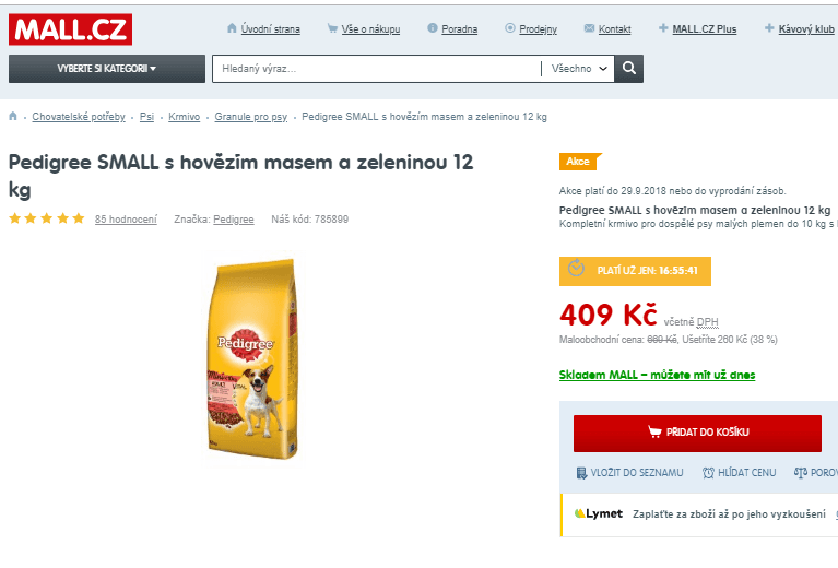 Granule Pedigree SMALL 12 kg 