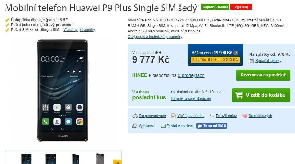 Huawei, 8x 2,5GHz, 4GB RAM, 5,5"