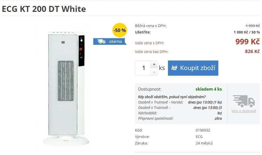 Keramické topení v moderním designu ECG