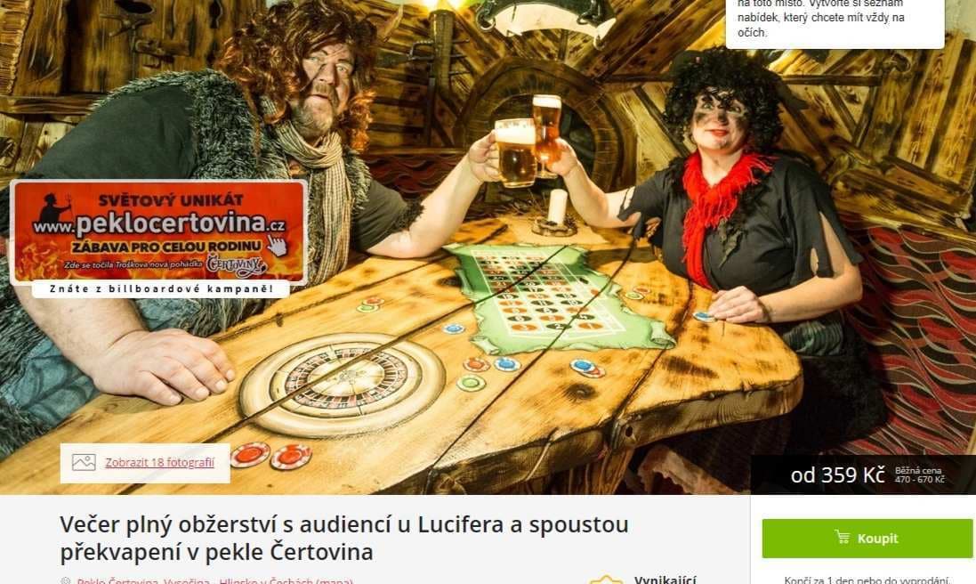 Vstupné do Čertoviny - zábavný program