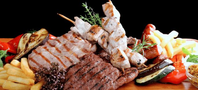 600g nálož grilovaných dobrot až pro 4 jedlíky