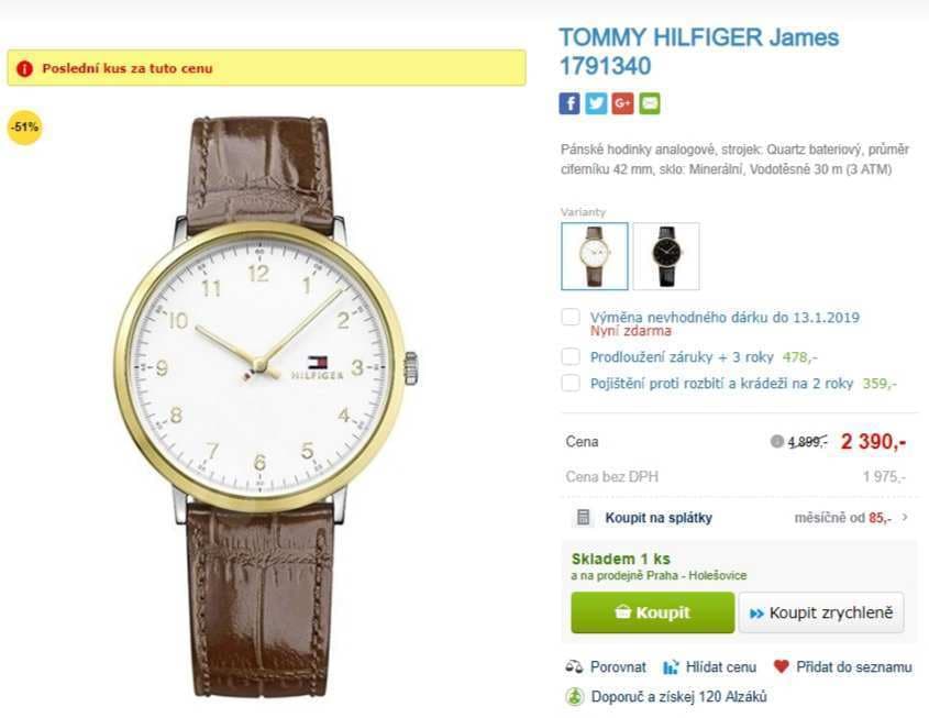 Pánské hodinky Tommy Hilfiger