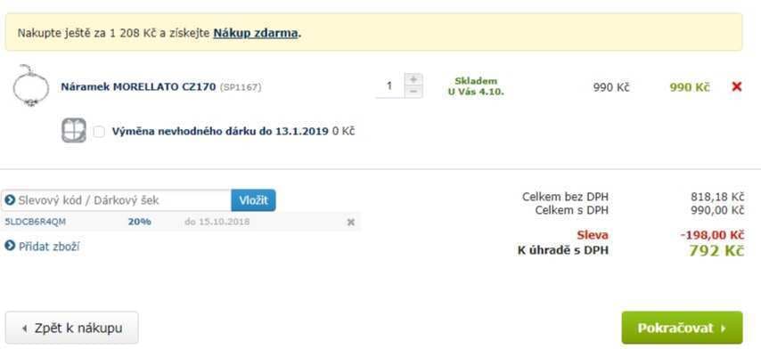 Náramek Morellato Drops Fourleaf Clover