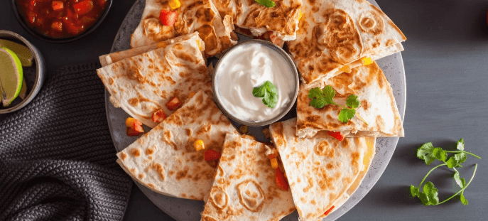 Čerstvá quesadilla plněná dle výběru