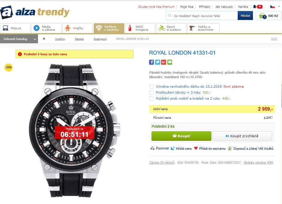 Pánské hodinky Royal London 41331-01