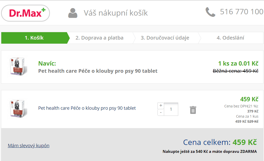 Péče o klouby pro psy 90 tablet