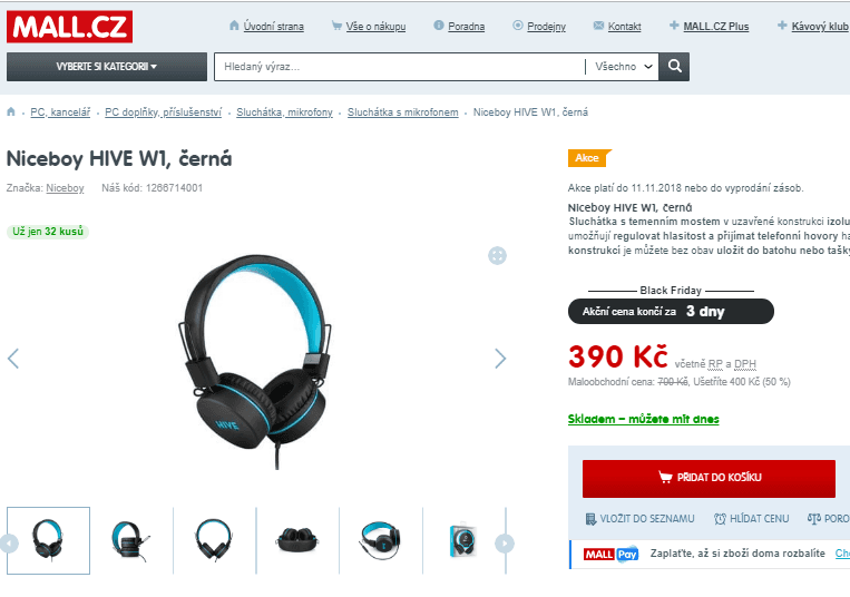 Sluchátka Niceboy HIVE W1