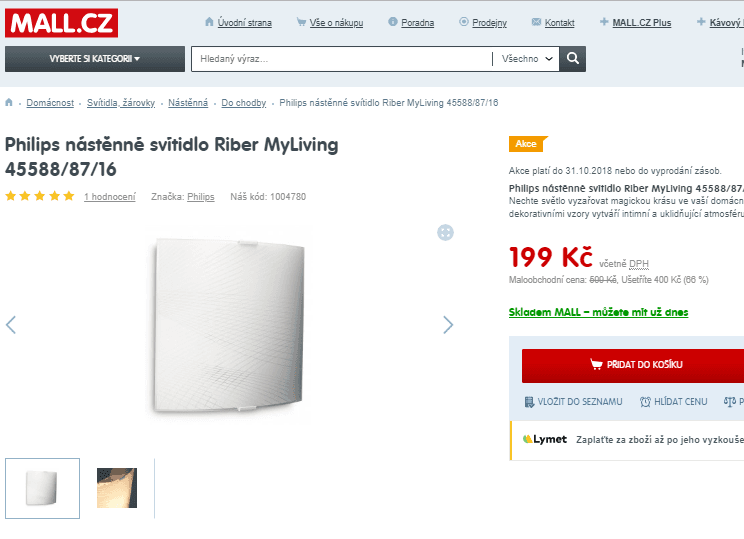 Nástěnné svítidlo Philips 45588/87/16