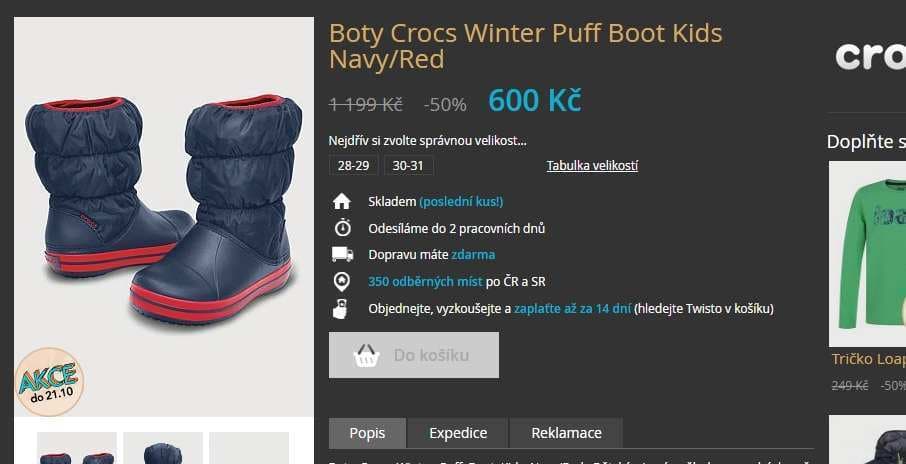 Zimní boty Crocs Winter Puff Boot Kids 