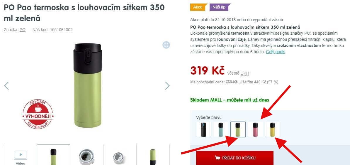 Termoska PO Pao s louhovacím sítkem