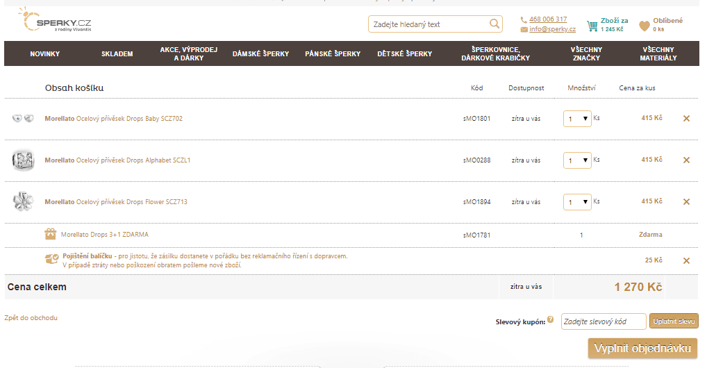 Šperky Morellato Drops 3+1 zdarma