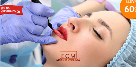 Permanentní make-up rtů s push up efektem