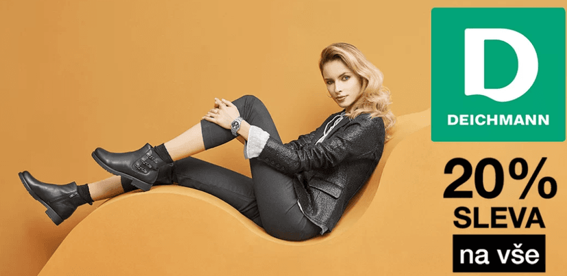 20% sleva na vše z on-line obchodu Deichmann